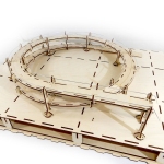 Hacker-Model MC24430R5 - H0 - Rondela  Grundkreis, 1-gleisig für Märklin C, R4, 540°